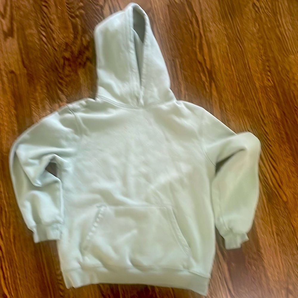 Sage green H&M hoodie with pocket